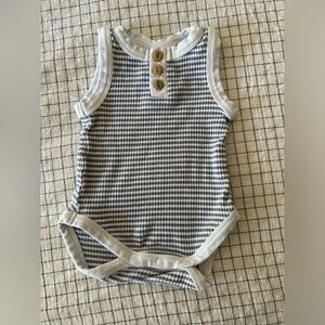 🎈5 for $25! City Mouse Ribbed Sleeveless Romper